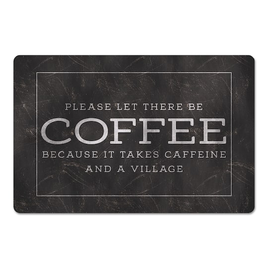 18" x 27" Coffee Caffeine Village Floor Mat